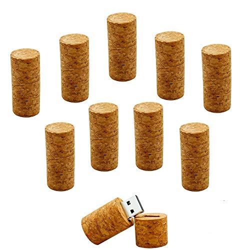 A Plus+ 10 Stück 16GB Korkform USB-Stick Flaschenverschluss USB Flash-Laufwerk Memory Stick 16G A Plus+ 10 Stück 16GB Korkform USB-Stick Flaschenverschluss USB Flash-Laufwerk Memory Stick 16G von A Plus