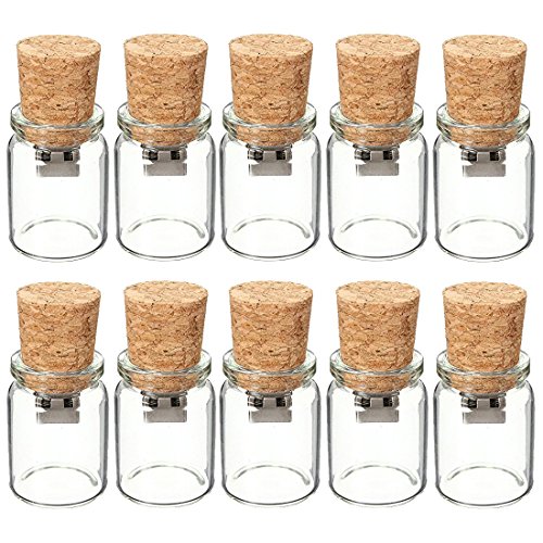 A Plus+ 10 Stück Speicherstick USB 3.0 32GB Glasflasche USB-Stick Transparent A Plus+ 10 Stück Speicherstick USB 3.0 32GB Glasflasche USB-Stick Transparent von A Plus