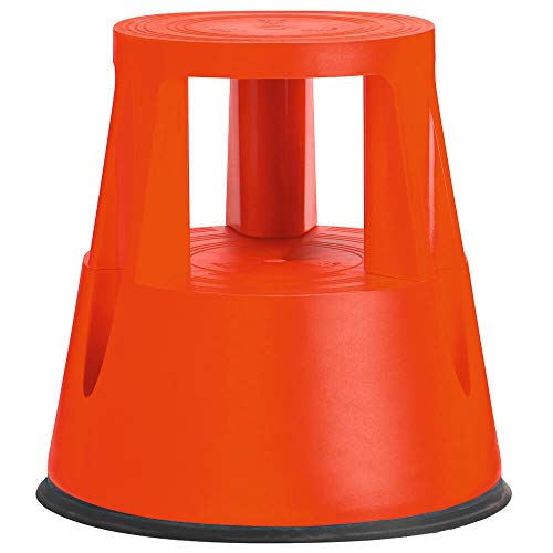 Rollhocker a-series AS1229 Tritthocker, fahrbar, Kunststoff, ROT von A-Series