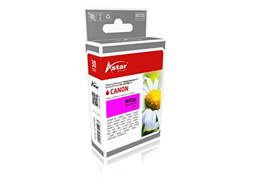 Astar AS15015 Tintenpatrone kompatibel zu CANON NO3e BCI3em, 15 ml, magenta von HP