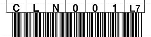LTO 7 Cleaning Label horizontal Nummernkreis CLN001 - CLN020 (L7) von Astar