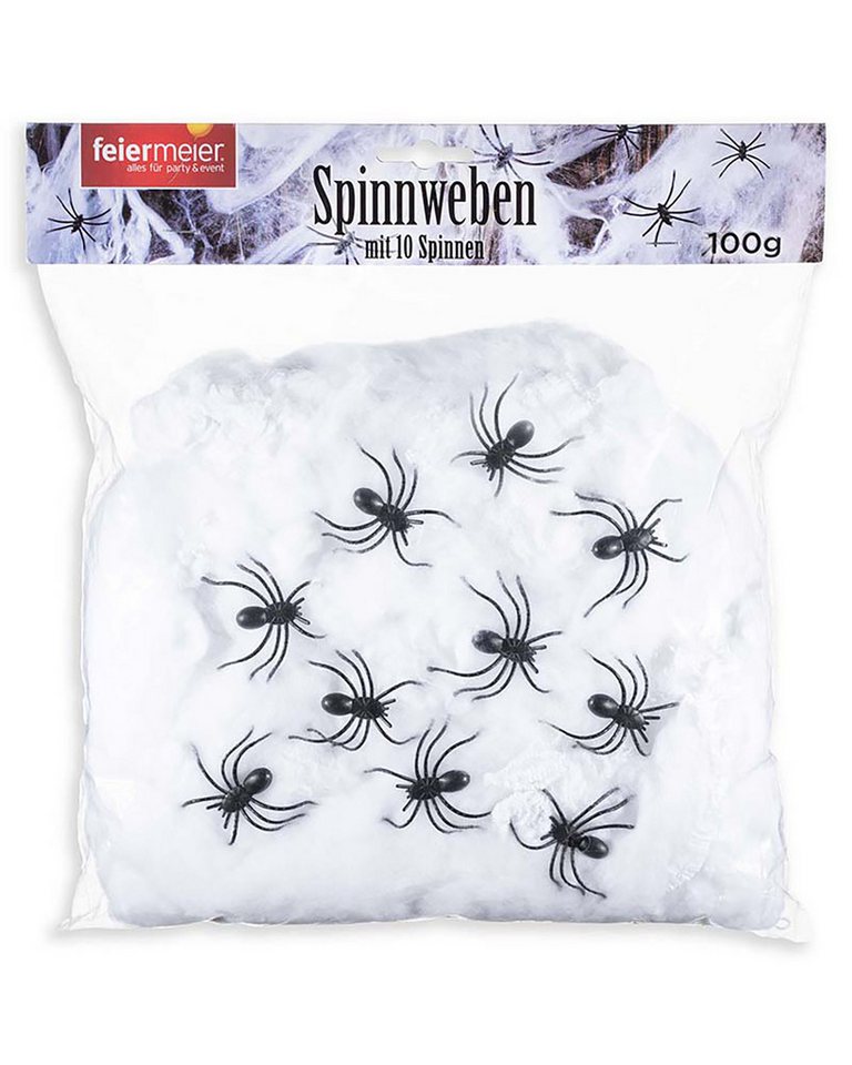 feiermeier Dekoobjekt Halloween Dekoration '100g Spinnweben und 10 Spinn feiermeier Dekoobjekt Halloween Dekoration '100g Spinnweben und 10 Spinn von feiermeier