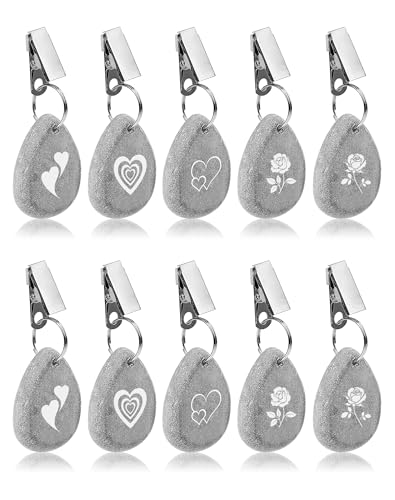 10 Stück Tischdeckenbeschwerer Extra Schwer Tischbeschwerer Gewichte Tischdecke Outdoor Tischdecke Gewichte Tischdecke Beschwerer für Draußen Tischdeckenhalter Schwer Tischdeckenhalter Für Draußen von A aBlumen