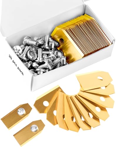 A aBlumen 30 PCS Mähroboter Ersatzmesser für Husqvarna Automower Gardena Mähroboter Yard Force Rasenmäher - Universal Ersatzklingen für Gardena Mähroboter Titan Messer Klingen A aBlumen 30 PCS Mähroboter Ersatzmesser für Husqvarna Automower Gardena Mähroboter Yard Force Rasenmäher - Universal Ersatzklingen für Gardena Mähroboter Titan Messer Klingen von A aBlumen