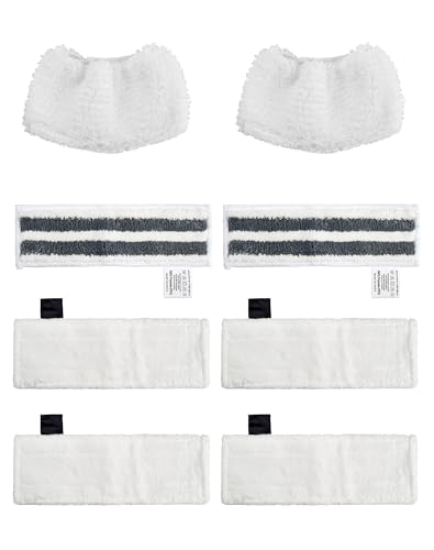 8 Stück Zubehör Mikrofaser Tuchset für Kärcher Easyfix SC1 SC2 SC3 SC4 SC5 Dampfreiniger Bodendüse Wischtücher Überzügen Ersatzteile, Mikrofaser Wischtücher Set Ersatzteile für Kärcher von A aBlumen