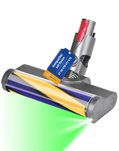 Bodendüse für Dyson V7 V8 V10 V11 V15 Ersatzbürste Elektrische Bürstenwalze Bodenbürste mit LED Licht zum Reinigen Hartböden Bodendüse für Dyson V7 V8 V10 V11 V15 Ersatzbürste Elektrische Bürstenwalze Bodenbürste mit LED Licht zum Reinigen Hartböden von A aBlumen