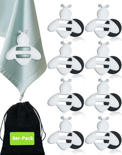 A aBlumen 8 Stück Tischdeckenbeschwerer für Draußen Magnete für Tischdecken Extra Schwer Tischdecken Beschwerer für Draußen Party Camping Hochzeit Garten Picknick (Bienen) von A aBlumen
