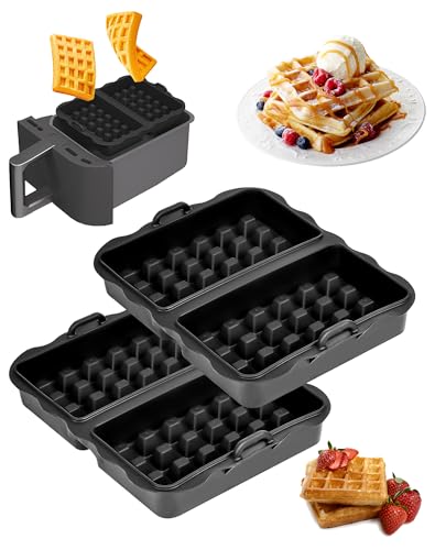 2 Stück Waffeleinsatz Heißluftfritteuse Zubehör, Waffel Zubehör für Ninja AF400EU AF451EU SL400EU AF500DE, Waffel Air fryer Zubehör Silikonform wiederverwendbar, Belgische Waffeln Silikon Zubehör 2 Stück Waffeleinsatz Heißluftfritteuse Zubehör, Waffel Zubehör für Ninja AF400EU AF451EU SL400EU AF500DE, Waffel Air fryer Zubehör Silikonform wiederverwendbar, Belgische Waffeln Silikon Zubehör von A aBlumen