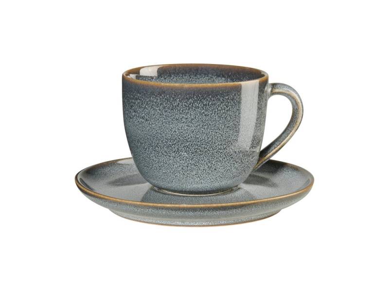 ASA SELECTION Tasse SAISONS Cappuccinotasse mit Untert. denim 0,23 l, Steinzeug, Geschirr von ASA SELECTION