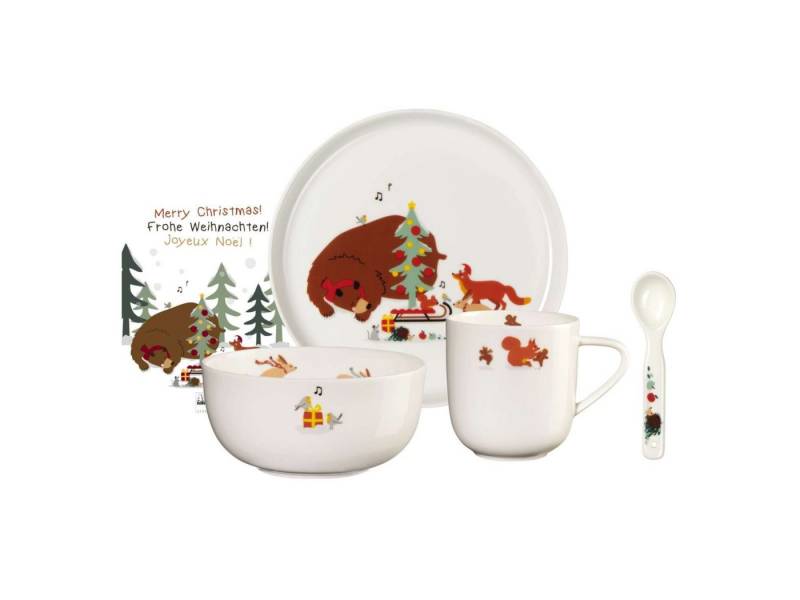 ASA SELECTION Tafelservice Kindergeschirrset Christmas Bruno 5tlg, Porzellan von ASA SELECTION