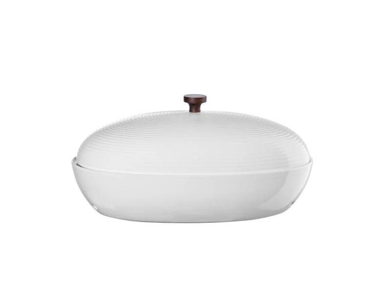 A&A Serviertopf kitchen'art Brottopf weiß 32x18x16,5cm, Steinzeug von A&A