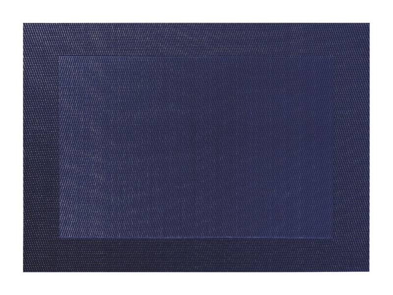 ASA SELECTION Platzset Tischset gewebter Rand deep blue 46 x 33 cm, Tischwäsche von ASA SELECTION