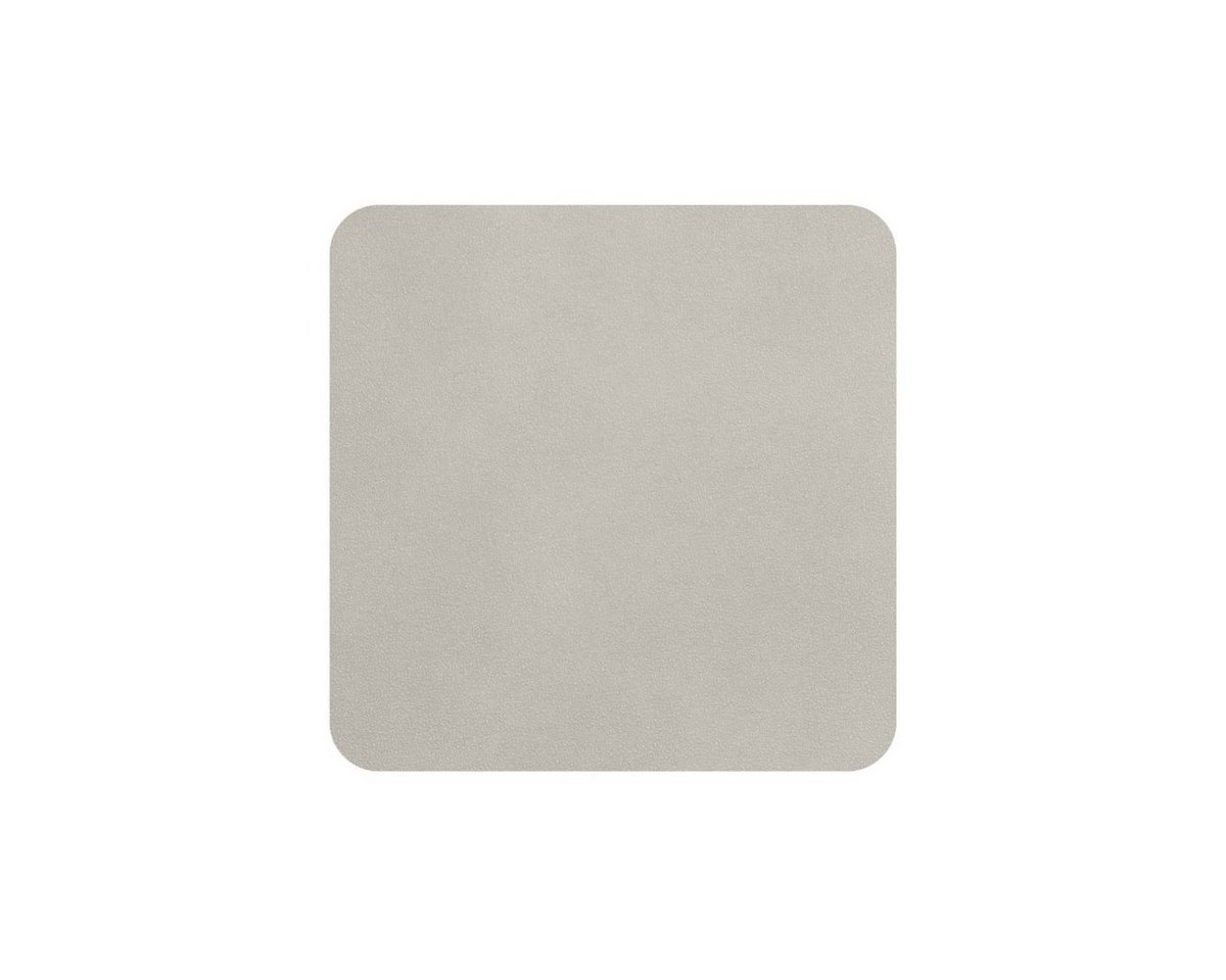 Platzset, Untersetzer soft leather limestone 10 x 10 cm Set4, ASA SELECTION von ASA SELECTION