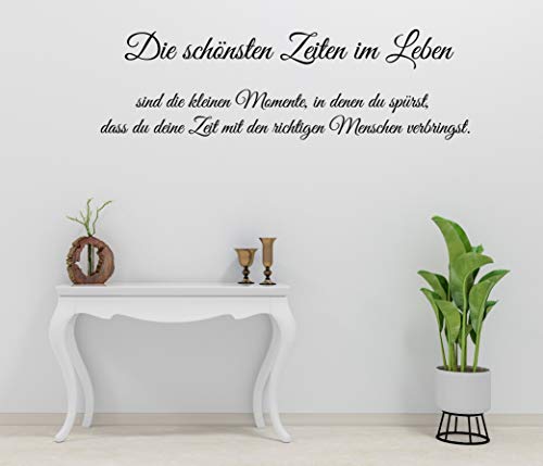 *NEU* Wandaufkleber/Wandtattoo/Wandsticker - SPRUCH - ***Die schönsten Zeiten im Leben...*** (Größen.- und Farbauswahl) von A&D-Foliendesign