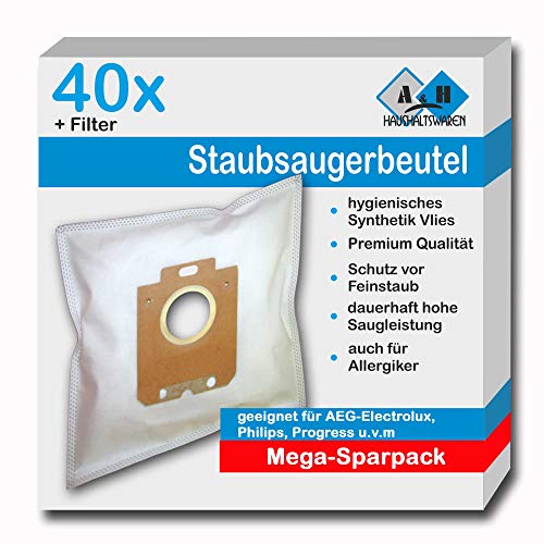 10 Staubsaugerbeutel + Hepa Filter (H12) geeignet für AEG SilentPerformer CLASSIC ASP7110 ASP 7110 von A&H Haushaltswaren