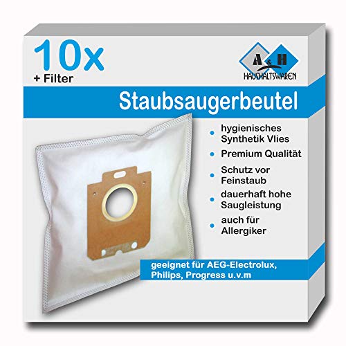 10 Staubsaugerbeutel geeignet für Philips FC9019/09, FC9010/01, FC9022/01, FC9022/18, FC9023/09, FC9023/18, FC9023/19, FC9024/01 Universe von A&H Haushaltswaren