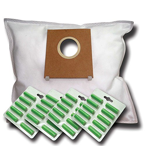 40 Staubsaugerbeutel + 40 Duftstäbe geeignet für Siemens Synchropower Edition 2500 W VS06G2502/03 - kompatibel zu Swirl S 67 S67 von A&H Haushaltswaren