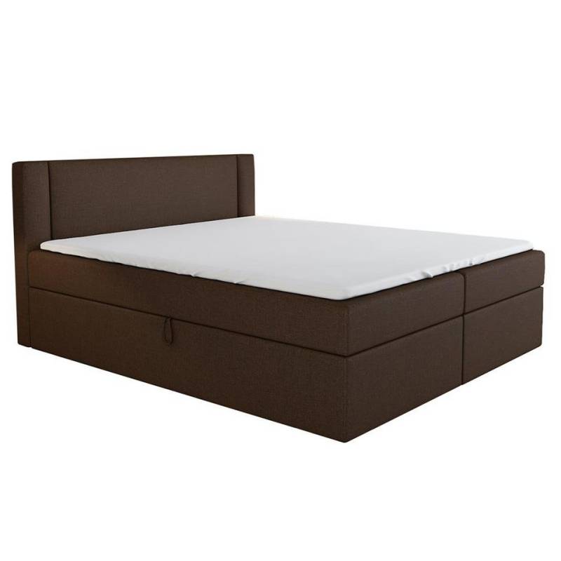 A&J MöbelLand GmbH Boxspringbett ALI mit 2 Bettkästen und Topper. (Boxspringbett mit Bettkasten und gepolstertem Kopfteil. Inclisive Topper!, TOP ANGEBOT), Länge 208 cm Höhe 106 cm von A&J MöbelLand GmbH