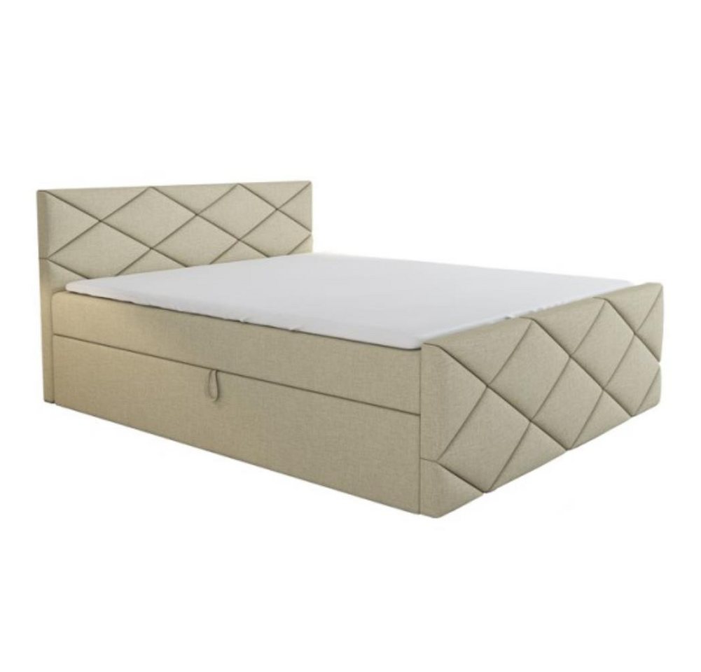 A&J MöbelLand GmbH Boxspringbett AXU mit Bettkasten, Topper und gepolstertem Kopfteil. (Boxspringbett mit Bettkasten und gepolstertem Kopfteil. Inclusive Topper!, TOP ANGEBOT), Länge 216 cm Höhe 106 cm A&J MöbelLand GmbH Boxspringbett AXU mit Bettkasten, Topper und gepolstertem Kopfteil. (Boxspringbett mit Bettkasten und gepolstertem Kopfteil. Inclusive Topper!, TOP ANGEBOT), Länge 216 cm Höhe 106 cm von A&J MöbelLand GmbH