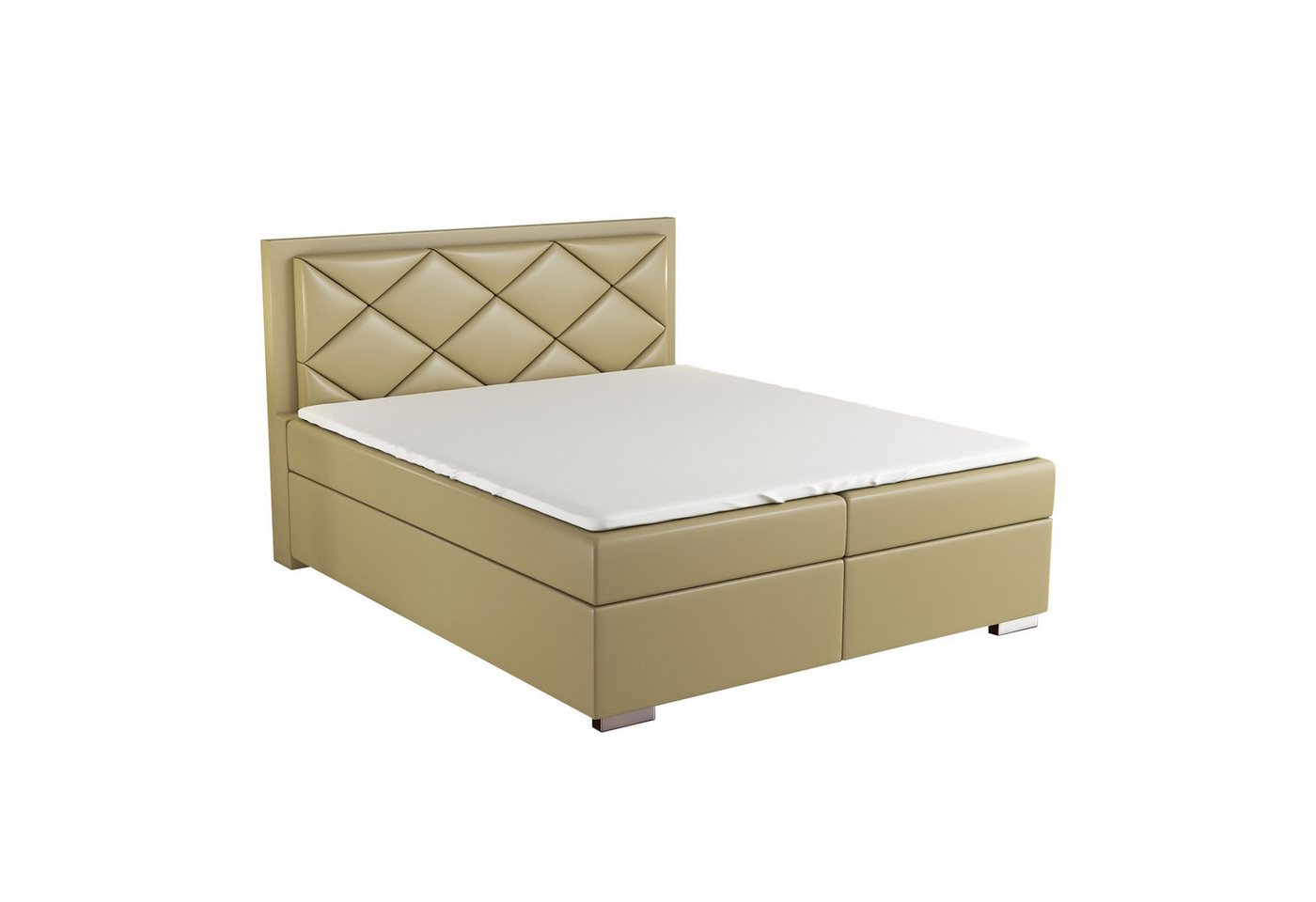 A&J MöbelLand GmbH Boxspringbett BERA mit 2 Bettkästen, Bonell-Matratze und Topper. (Boxspringbett mit Bettkasten und gepolstertem Kopfteil. Inclusive Topper!, TOP ANGEBOT), Länge 208 cm Höhe 106 cm A&J MöbelLand GmbH Boxspringbett BERA mit 2 Bettkästen, Bonell-Matratze und Topper. (Boxspringbett mit Bettkasten und gepolstertem Kopfteil. Inclusive Topper!, TOP ANGEBOT), Länge 208 cm Höhe 106 cm von A&J MöbelLand GmbH