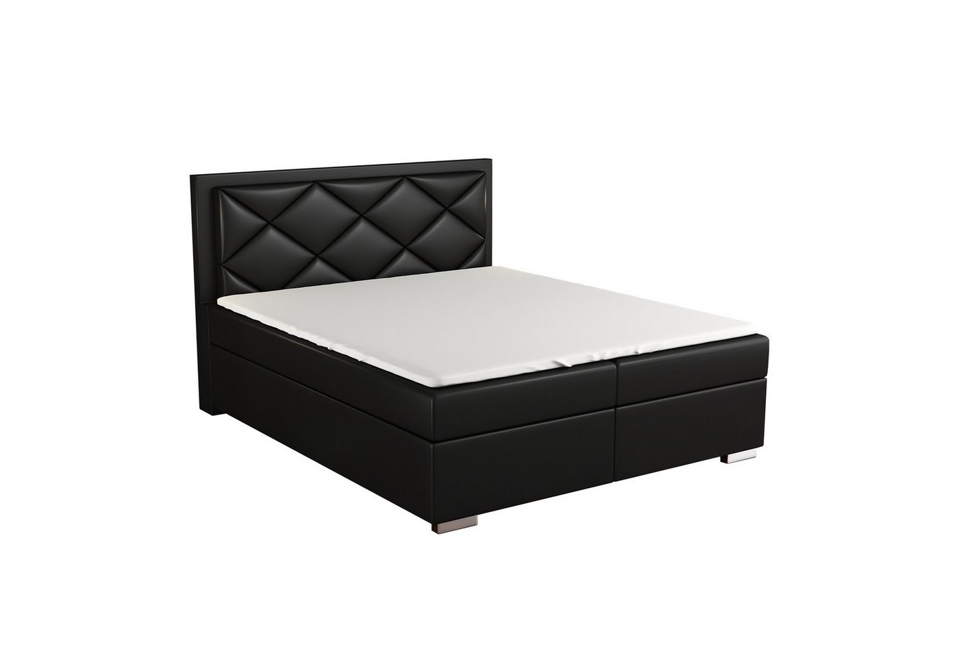 A&J MöbelLand GmbH Boxspringbett BERA mit 2 Bettkästen, Bonell-Matratze und Topper. (Boxspringbett mit Bettkasten und gepolstertem Kopfteil. Inclusive Topper!, TOP ANGEBOT), Länge 208 cm Höhe 106 cm A&J MöbelLand GmbH Boxspringbett BERA mit 2 Bettkästen, Bonell-Matratze und Topper. (Boxspringbett mit Bettkasten und gepolstertem Kopfteil. Inclusive Topper!, TOP ANGEBOT), Länge 208 cm Höhe 106 cm von A&J MöbelLand GmbH