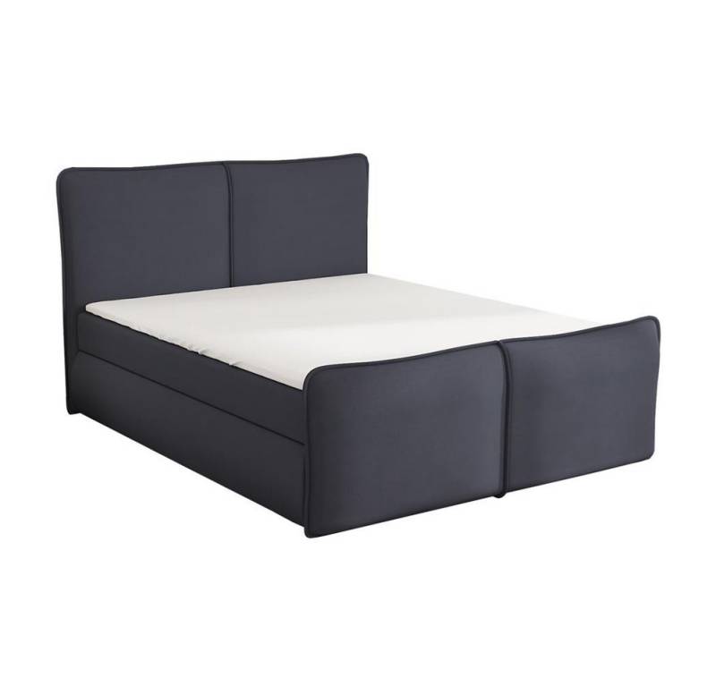 A&J MöbelLand GmbH Boxspringbett BERIS mit Bettkasten, Topper und gepolstertem Kopfteil. (Boxspringbett mit Bettkasten und gepolstertem Kopfteil. Inclusive Topper!, TOP ANGEBOT), Länge 216 cm Höhe 106 cm von A&J MöbelLand GmbH