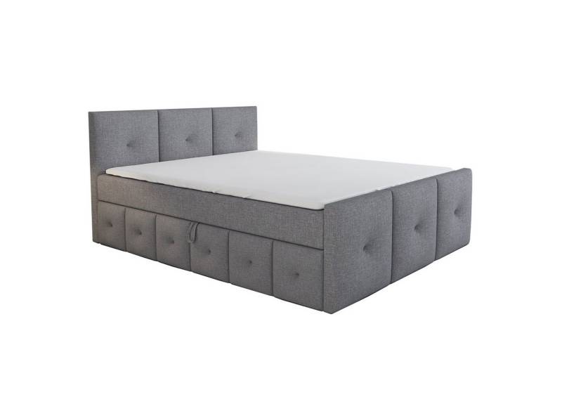 A&J MöbelLand GmbH Boxspringbett BOE mit Bettkasten, Topper und gepolstertem Kopfteil. (Boxspringbett mit Bettkasten und gepolstertem Kopfteil. Inclusive Topper !, TOP ANGEBOT), Länge 216 cm Höhe 106 cm A&J MöbelLand GmbH Boxspringbett BOE mit Bettkasten, Topper und gepolstertem Kopfteil. (Boxspringbett mit Bettkasten und gepolstertem Kopfteil. Inclusive Topper !, TOP ANGEBOT), Länge 216 cm Höhe 106 cm von A&J MöbelLand GmbH