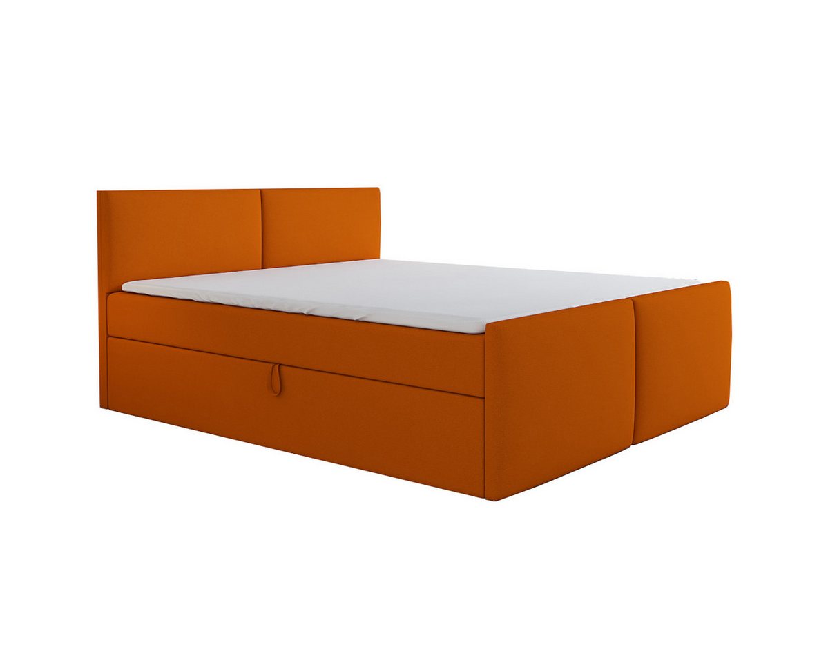 A&J MöbelLand GmbH Boxspringbett BRAN mit Bettkasten, Topper und gepolstertem Kopfteil. (Boxspringbett mit Bettkasten und gepolstertem Kopfteil. Inclusive Topper !, TOP ANGEBOT), Länge 216 cm Höhe 106 cm A&J MöbelLand GmbH Boxspringbett BRAN mit Bettkasten, Topper und gepolstertem Kopfteil. (Boxspringbett mit Bettkasten und gepolstertem Kopfteil. Inclusive Topper !, TOP ANGEBOT), Länge 216 cm Höhe 106 cm von A&J MöbelLand GmbH
