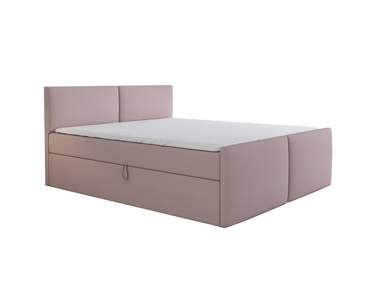 A&J MöbelLand GmbH Boxspringbett BRAN mit 2 Bettkästen, Bonell-Matratze und Topper. von A&J MöbelLand GmbH