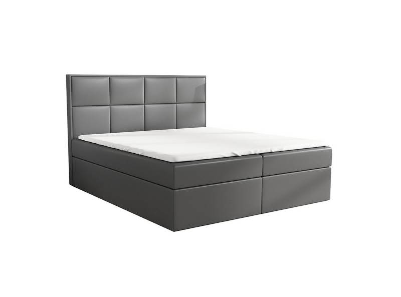 A&J MöbelLand GmbH Boxspringbett DAN mit 2 Bettkästen, Bonell-Matratze und Topper. (Boxspringbett mit Bettkasten und gepolstertem Kopfteil. Inclusive Topper !, TOP ANGEBOT), Länge 208 cm Höhe 106 cm von A&J MöbelLand GmbH