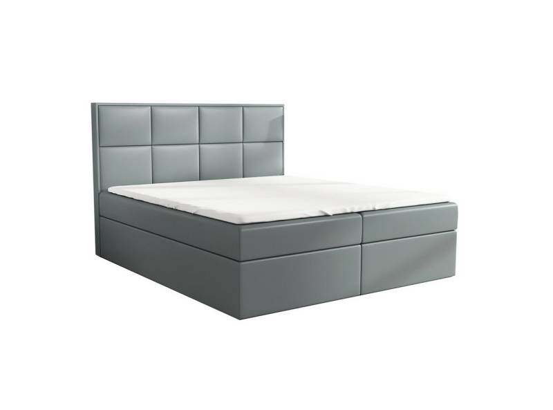 A&J MöbelLand GmbH Boxspringbett DAN mit 2 Bettkästen, Bonell-Matratze und Topper. (Boxspringbett mit Bettkasten und gepolstertem Kopfteil. Inclusive Topper !, TOP ANGEBOT), Länge 208 cm Höhe 106 cm von A&J MöbelLand GmbH