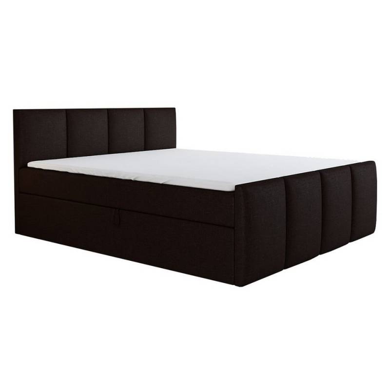 A&J MöbelLand GmbH Boxspringbett ECOS mit Bonell-Matratze und Topper. (Boxspringbett mit Bettkasten und gepolstertem Kopfteil. Inclusive Topper !, TOP ANGEBOT), Länge 216 cm Höhe 106 cm von A&J MöbelLand GmbH