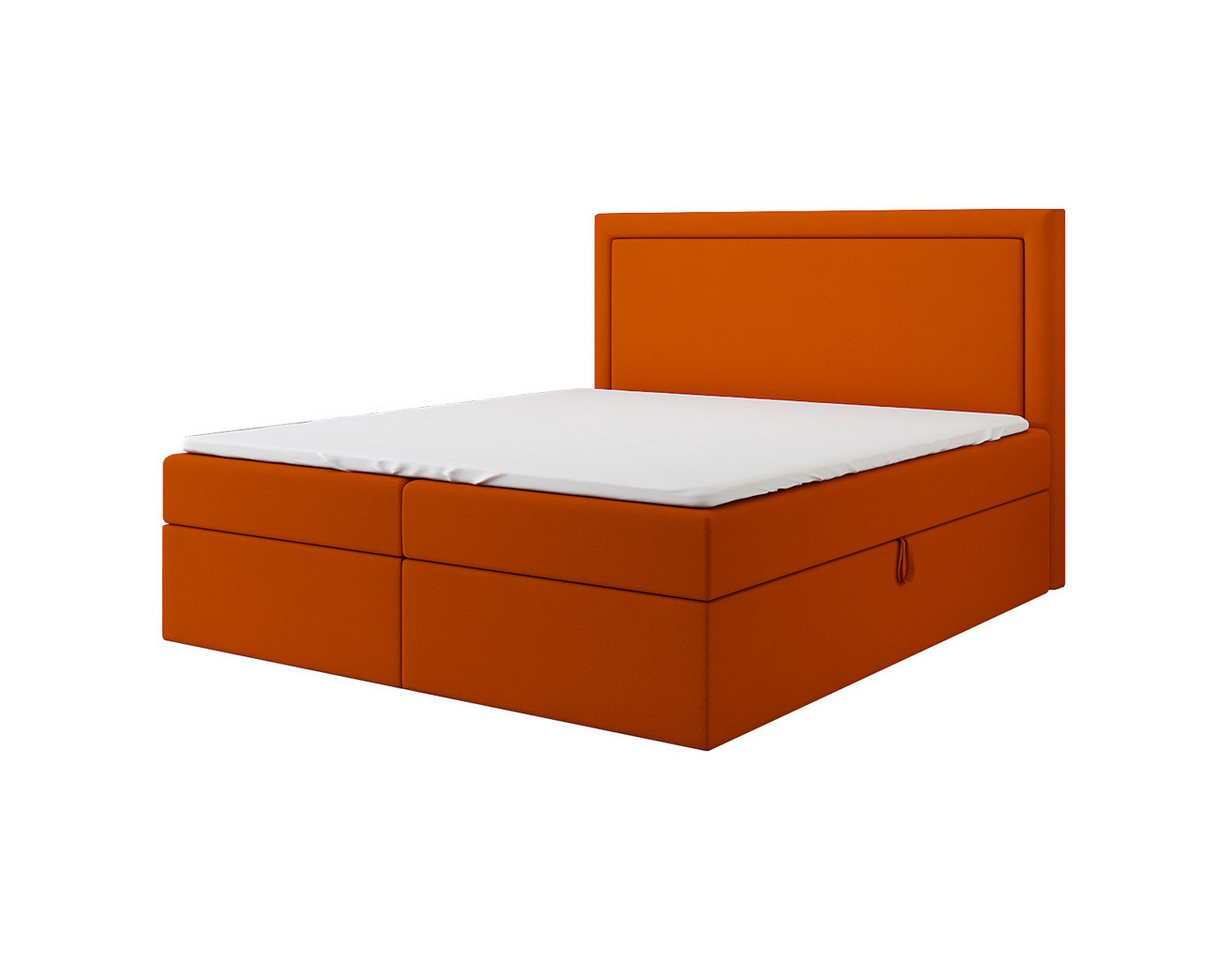 A&J MöbelLand GmbH Boxspringbett FRODI mit Bettkasten, Topper und gepolstertem Kopfteil. (Boxspringbett mit Bettkasten und gepolstertem Kopfteil. Inclusive Topper !, TOP ANGEBOT), Länge 208cm Höhe 106 cm A&J MöbelLand GmbH Boxspringbett FRODI mit Bettkasten, Topper und gepolstertem Kopfteil. (Boxspringbett mit Bettkasten und gepolstertem Kopfteil. Inclusive Topper !, TOP ANGEBOT), Länge 208cm Höhe 106 cm von A&J MöbelLand GmbH