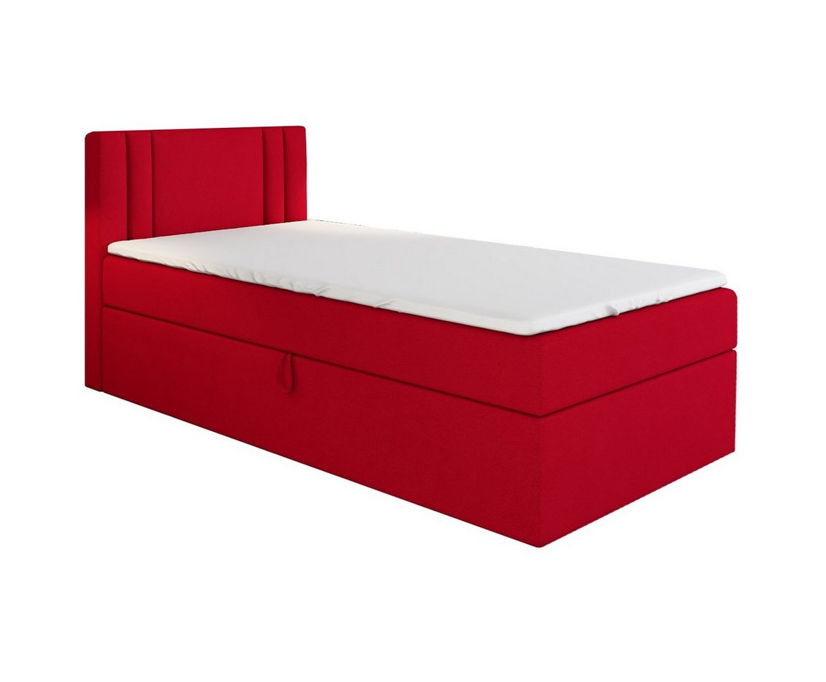 A&J MöbelLand GmbH Boxspringbett Einzelbett GAMAL mit Bettkasten, Topper und gepolstertem Kopfteil. (Boxspringbett mit Bettkasten und gepolstertem Kopfteil.Inclusive Topper !, TOP ANGEBOT), Länge 208 cm Höhe 106 cm A&J MöbelLand GmbH Boxspringbett Einzelbett GAMAL mit Bettkasten, Topper und gepolstertem Kopfteil. (Boxspringbett mit Bettkasten und gepolstertem Kopfteil.Inclusive Topper !, TOP ANGEBOT), Länge 208 cm Höhe 106 cm von A&J MöbelLand GmbH