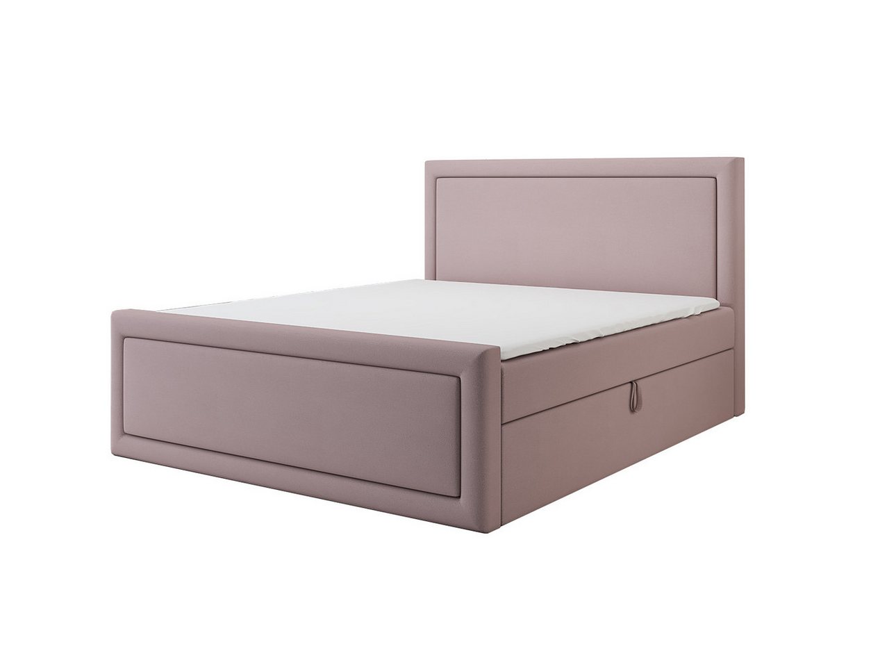 A&J MöbelLand GmbH Boxspringbett GERI mit Bettkasten, Topper und gepolstertem Kopfteil. (Boxspringbett mit Bettkasten und gepolstertem Kopfteil. Inclusiv Topper !, TOP ANGEBOT), Länge 216 cm Höhe 106 cm von A&J MöbelLand GmbH