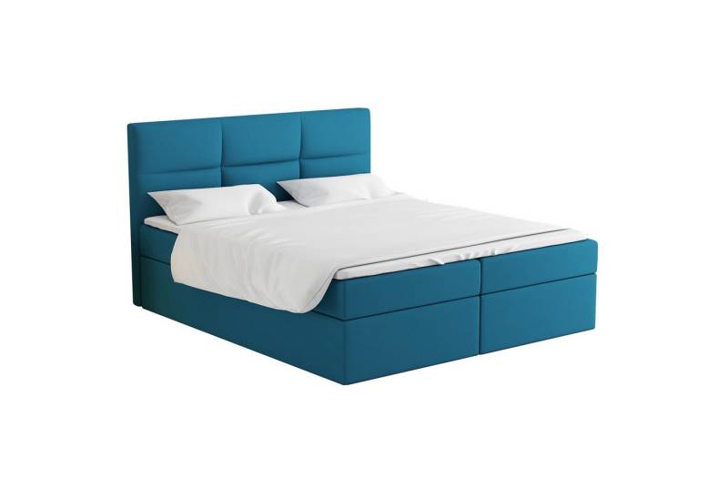 A&J MöbelLand GmbH Boxspringbett GRIM mit Bettkasten, Topper und gepolstertem Kopfteil. (Boxspringbett mit Bettkasten und gepolstertem Kopfteil. Inclusive Topper!, TOP ANGEBOT), Länge 208cm Höhe 106 cm A&J MöbelLand GmbH Boxspringbett GRIM mit Bettkasten, Topper und gepolstertem Kopfteil. (Boxspringbett mit Bettkasten und gepolstertem Kopfteil. Inclusive Topper!, TOP ANGEBOT), Länge 208cm Höhe 106 cm von A&J MöbelLand GmbH