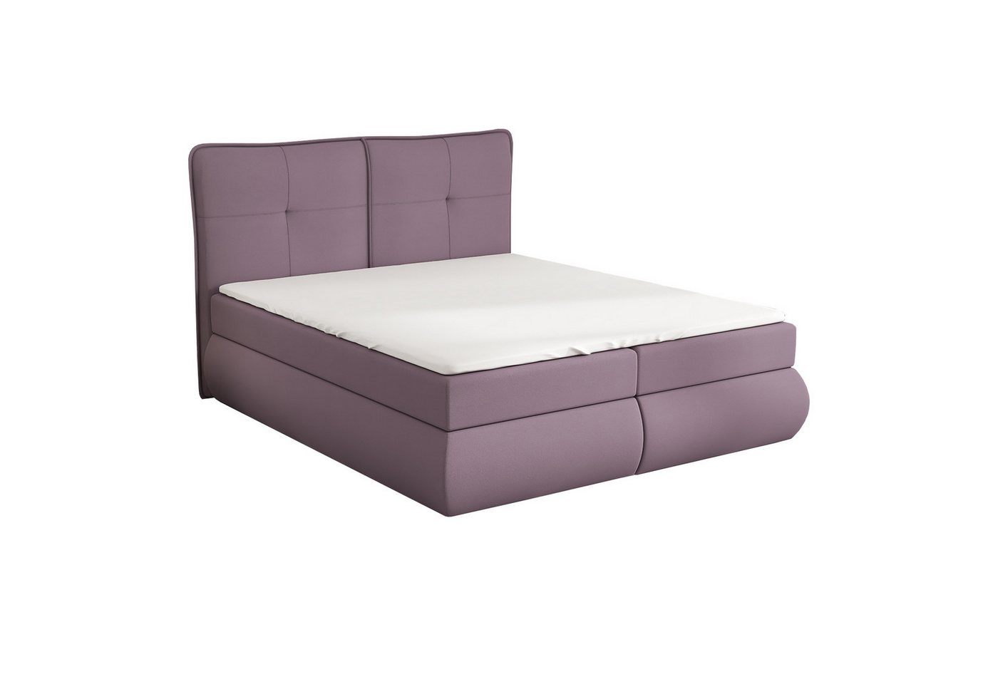 A&J MöbelLand GmbH Boxspringbett HEDIN mit Bettkasten, Topper und gepolstertem Kopfteil. (Boxspringbett mit Bettkasten und gepolstertem Kopfteil. Inclusive Topper !, TOP ANGEBOT), Länge 208cm Höhe 106 cm von A&J MöbelLand GmbH