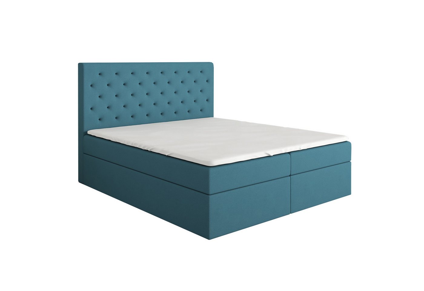 A&J MöbelLand GmbH Boxspringbett HORD mit 2 Bettkästen, Bonell-Matratze und Topper. (Boxspringbett mit Bettkasten und gepolstertem Kopfteil. Inclusive Topper !, TOP ANGEBOT), Länge 208 cm Höhe 106 cm A&J MöbelLand GmbH Boxspringbett HORD mit 2 Bettkästen, Bonell-Matratze und Topper. (Boxspringbett mit Bettkasten und gepolstertem Kopfteil. Inclusive Topper !, TOP ANGEBOT), Länge 208 cm Höhe 106 cm von A&J MöbelLand GmbH