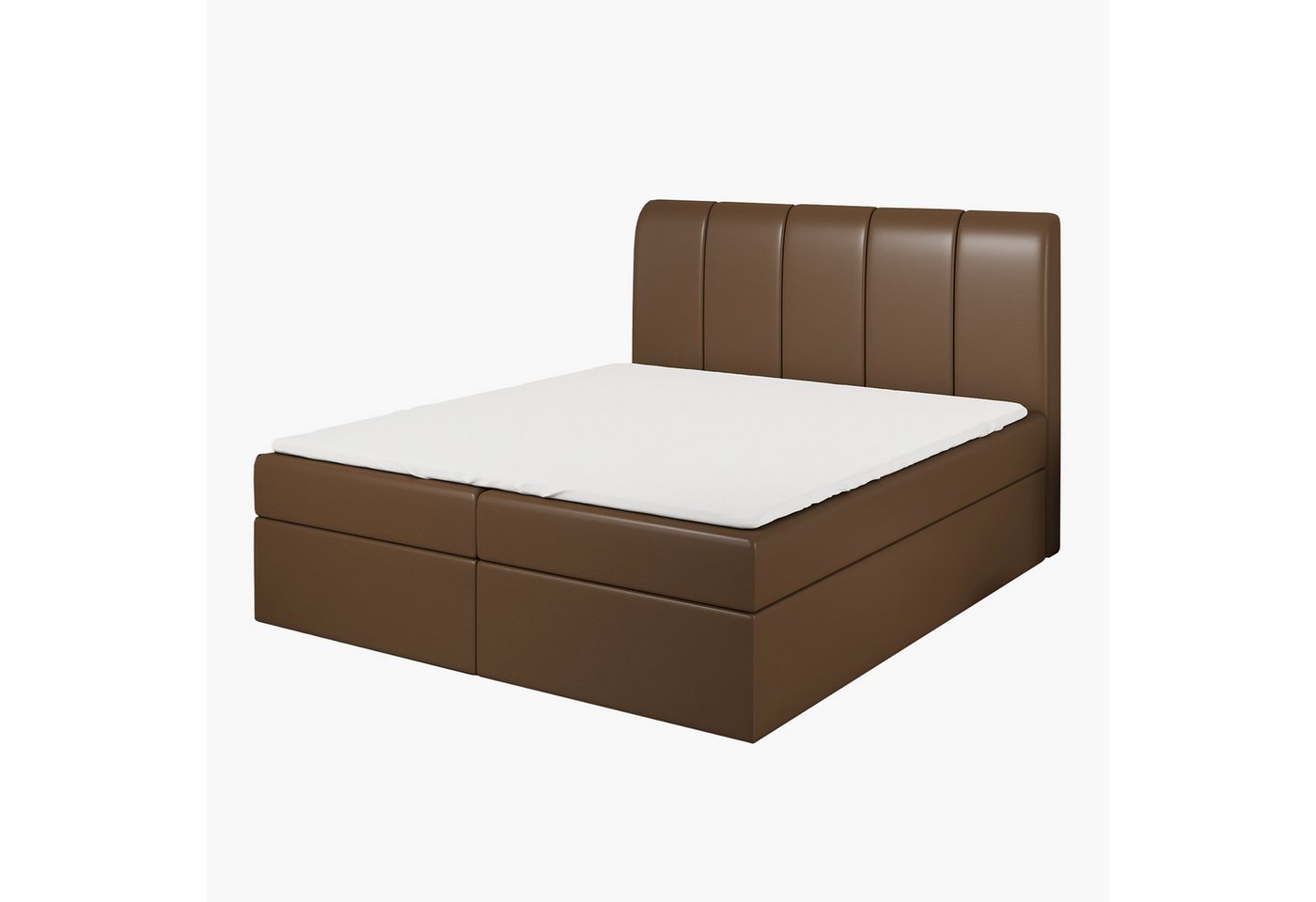 A&J MöbelLand GmbH Boxspringbett KALF mit Bettkasten, Topper und gepolstertem Kopfteil. (Boxspringbett mit Bettkasten und gepolstertem Kopfteil. Inclusive Topper !, TOP ANGEBOT), Länge 208 cm Höhe 106 cm von A&J MöbelLand GmbH