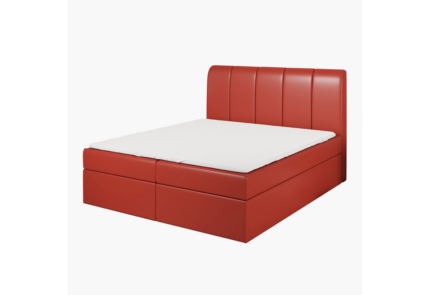 A&J MöbelLand GmbH Boxspringbett KALF mit Bettkasten, Topper und gepolstertem Kopfteil. (Boxspringbett mit Bettkasten und gepolstertem Kopfteil. Inclusive Topper !, TOP ANGEBOT), Länge 208 cm Höhe 106 cm von A&J MöbelLand GmbH