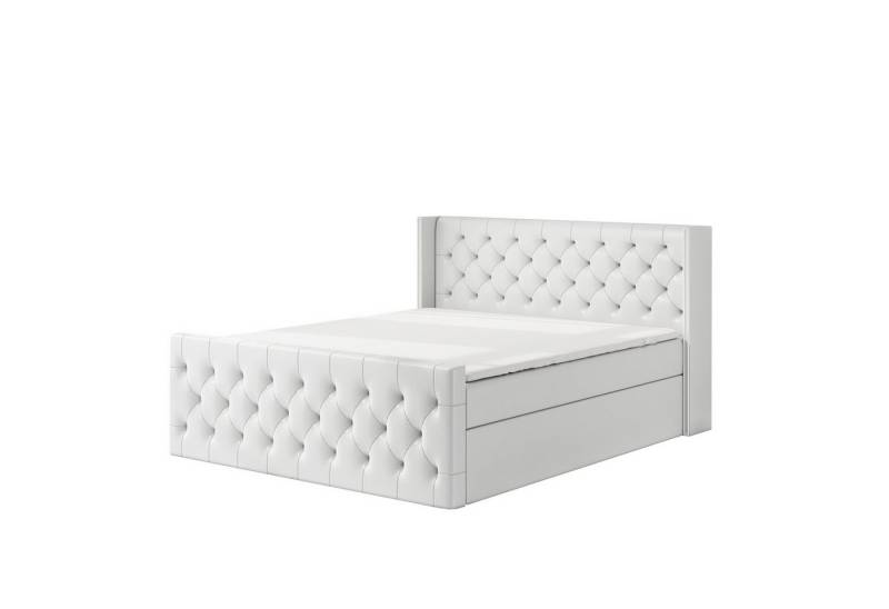 A&J MöbelLand GmbH Boxspringbett LUNA mit 2 Bettkästen, Bonell-Matratze und Topper. von A&J MöbelLand GmbH