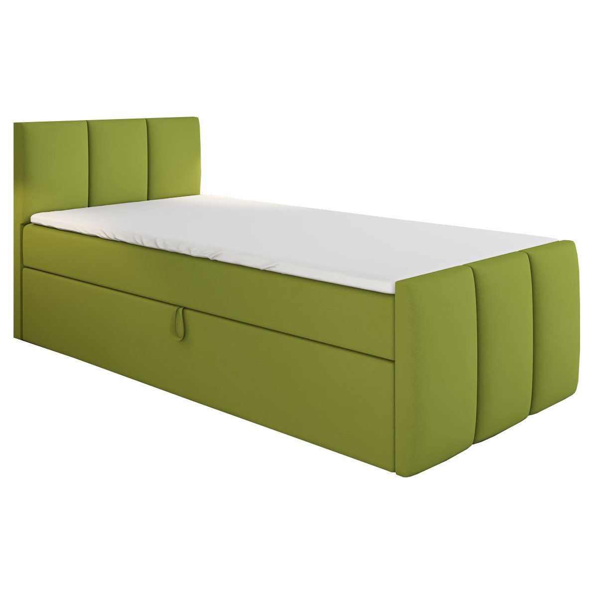 A&J MöbelLand GmbH Boxspringbett Einzelbett MOREN mit Bettkasten, Topper und gepolstertem Kopfteil. (Boxspringbett mit Bettkasten und gepolstertem Kopfteil. Inclusive Topper !, TOP ANGEBOT), Länge 216 cm Höhe 106 cm A&J MöbelLand GmbH Boxspringbett Einzelbett MOREN mit Bettkasten, Topper und gepolstertem Kopfteil. (Boxspringbett mit Bettkasten und gepolstertem Kopfteil. Inclusive Topper !, TOP ANGEBOT), Länge 216 cm Höhe 106 cm von A&J MöbelLand GmbH