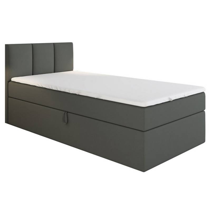 A&J MöbelLand GmbH Boxspringbett Einzelbett NASI mit Bettkasten, Topper und gepolstertem Kopfteil. (Boxspringbett mit Bettkasten und gepolstertem Kopfteil. Inclusive Topper !, TOP ANGEBOT), Länge 208 cm Höhe 106 cm A&J MöbelLand GmbH Boxspringbett Einzelbett NASI mit Bettkasten, Topper und gepolstertem Kopfteil. (Boxspringbett mit Bettkasten und gepolstertem Kopfteil. Inclusive Topper !, TOP ANGEBOT), Länge 208 cm Höhe 106 cm von A&J MöbelLand GmbH