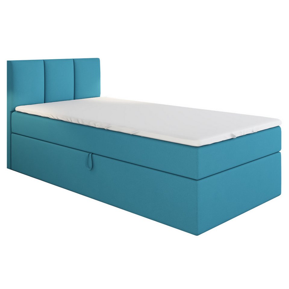A&J MöbelLand GmbH Boxspringbett Einzelbett NASI mit Bettkasten, Topper und gepolstertem Kopfteil. (Boxspringbett mit Bettkasten und gepolstertem Kopfteil. Inclusive Topper !, TOP ANGEBOT), Länge 208 cm Höhe 106 cm A&J MöbelLand GmbH Boxspringbett Einzelbett NASI mit Bettkasten, Topper und gepolstertem Kopfteil. (Boxspringbett mit Bettkasten und gepolstertem Kopfteil. Inclusive Topper !, TOP ANGEBOT), Länge 208 cm Höhe 106 cm von A&J MöbelLand GmbH