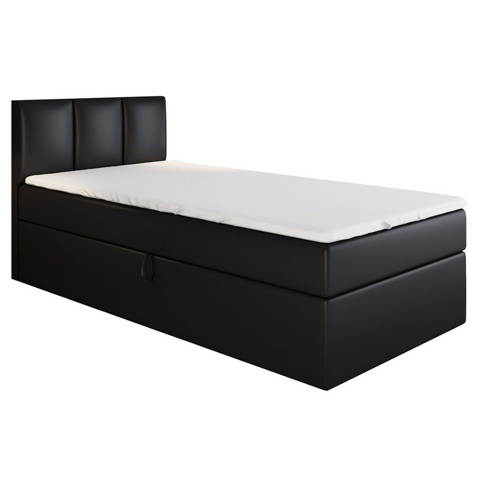 A&J MöbelLand GmbH Boxspringbett Einzelbett NASI mit Bettkasten, Topper und gepolstertem Kopfteil. (Boxspringbett mit Bettkasten und gepolstertem Kopfteil. Inclusive Topper !, TOP ANGEBOT), Länge 208 cm Höhe 106 cm A&J MöbelLand GmbH Boxspringbett Einzelbett NASI mit Bettkasten, Topper und gepolstertem Kopfteil. (Boxspringbett mit Bettkasten und gepolstertem Kopfteil. Inclusive Topper !, TOP ANGEBOT), Länge 208 cm Höhe 106 cm von A&J MöbelLand GmbH