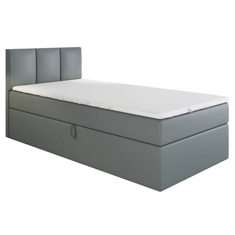A&J MöbelLand GmbH Boxspringbett Einzelbett NASI mit Bettkasten, Topper und gepolstertem Kopfteil. (Boxspringbett mit Bettkasten und gepolstertem Kopfteil. Inclusive Topper !, TOP ANGEBOT), Länge 208 cm Höhe 106 cm A&J MöbelLand GmbH Boxspringbett Einzelbett NASI mit Bettkasten, Topper und gepolstertem Kopfteil. (Boxspringbett mit Bettkasten und gepolstertem Kopfteil. Inclusive Topper !, TOP ANGEBOT), Länge 208 cm Höhe 106 cm von A&J MöbelLand GmbH