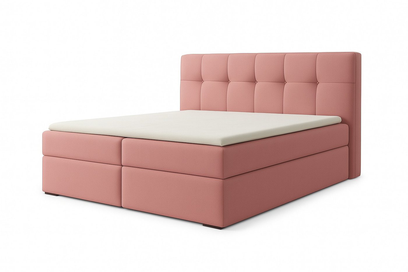 A&J MöbelLand GmbH Boxspringbett REF mit Bettkasten, Topper und gepolstertem Kopfteil. (Boxspringbett mit Bettkasten und gepolstertem Kopfteil. Inclusive Topper !, TOP ANGEBOT), Länge 208cm Höhe 106 cm von A&J MöbelLand GmbH