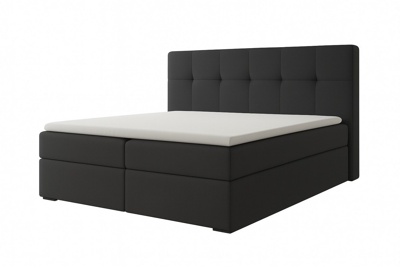A&J MöbelLand GmbH Boxspringbett REF mit Bettkasten, Topper und gepolstertem Kopfteil. (Boxspringbett mit Bettkasten und gepolstertem Kopfteil. Inclusive Topper !, TOP ANGEBOT), Länge 208cm Höhe 106 cm von A&J MöbelLand GmbH