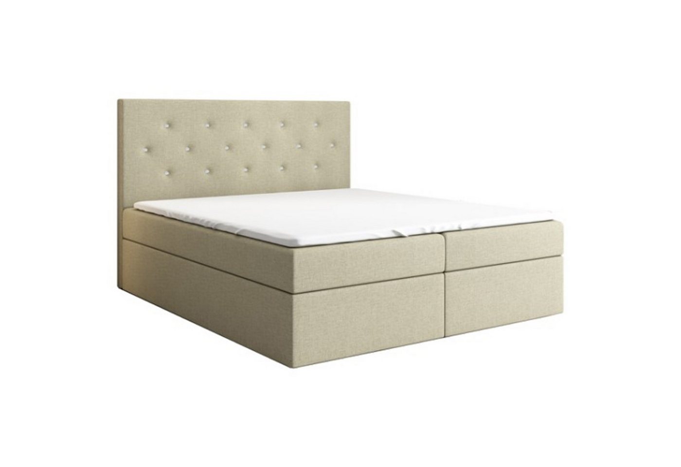 A&J MöbelLand GmbH Boxspringbett REGIN mit Bettkasten, Topper und gepolstertem Kopfteil. (Boxspringbett mit Bettkasten und gepolstertem Kopfteil. Inclusive Topper!, TOP ANGEBOT), Länge 208cm Höhe 106 cm A&J MöbelLand GmbH Boxspringbett REGIN mit Bettkasten, Topper und gepolstertem Kopfteil. (Boxspringbett mit Bettkasten und gepolstertem Kopfteil. Inclusive Topper!, TOP ANGEBOT), Länge 208cm Höhe 106 cm von A&J MöbelLand GmbH