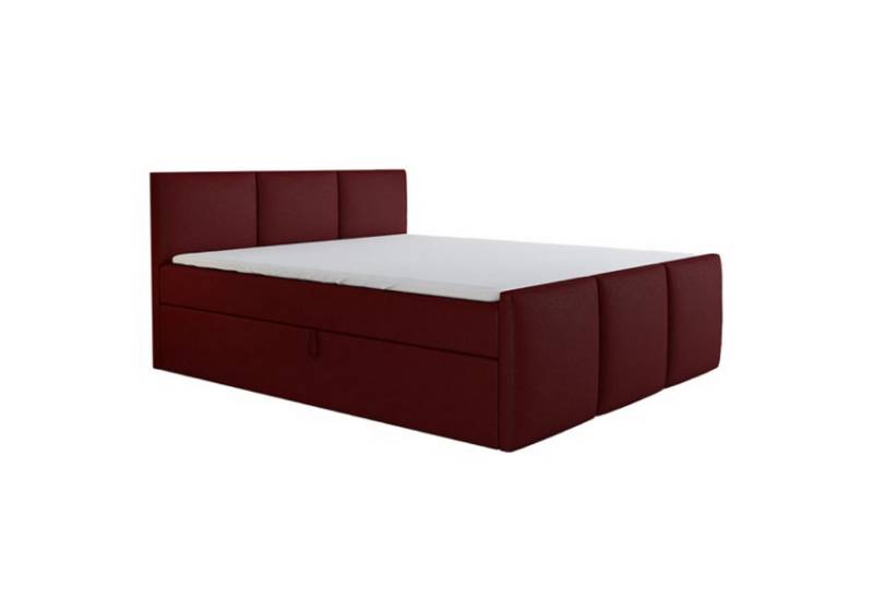 A&J MöbelLand GmbH Boxspringbett RON mit 2 Bettkästen und Topper. (Boxspringbett mit Bettkasten und gepolstertem Kopfteil. Inclusive Topper !, TOP ANGEBOT), Länge 216 cm Höhe 106 cm von A&J MöbelLand GmbH